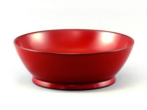ボウル 平型 朱