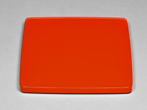 Square thick plate Red