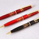 Maki-e lacquered ballpoint pen "Heavenly bamboo"