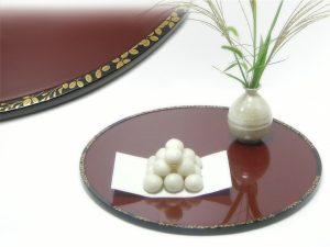 Big Round Plate "Bush Clover"